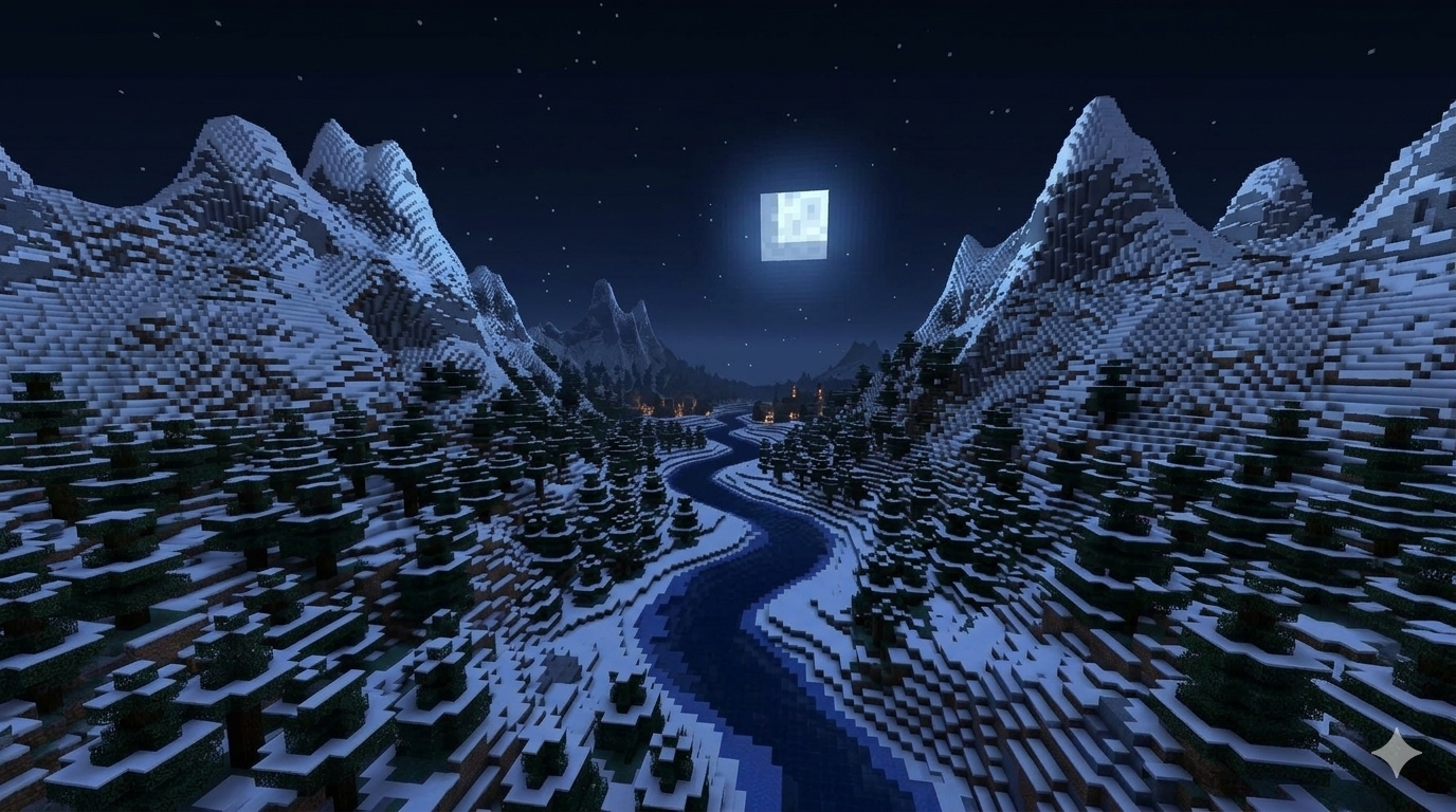 Night sky landscape